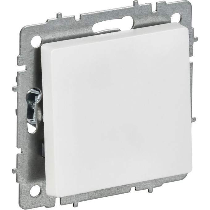 Выключатель 1-клавишный IEK СП BRITE BR-V10-0-10-K91 ВС10-1-0-БрАБ 10А механизм арктич. Белая